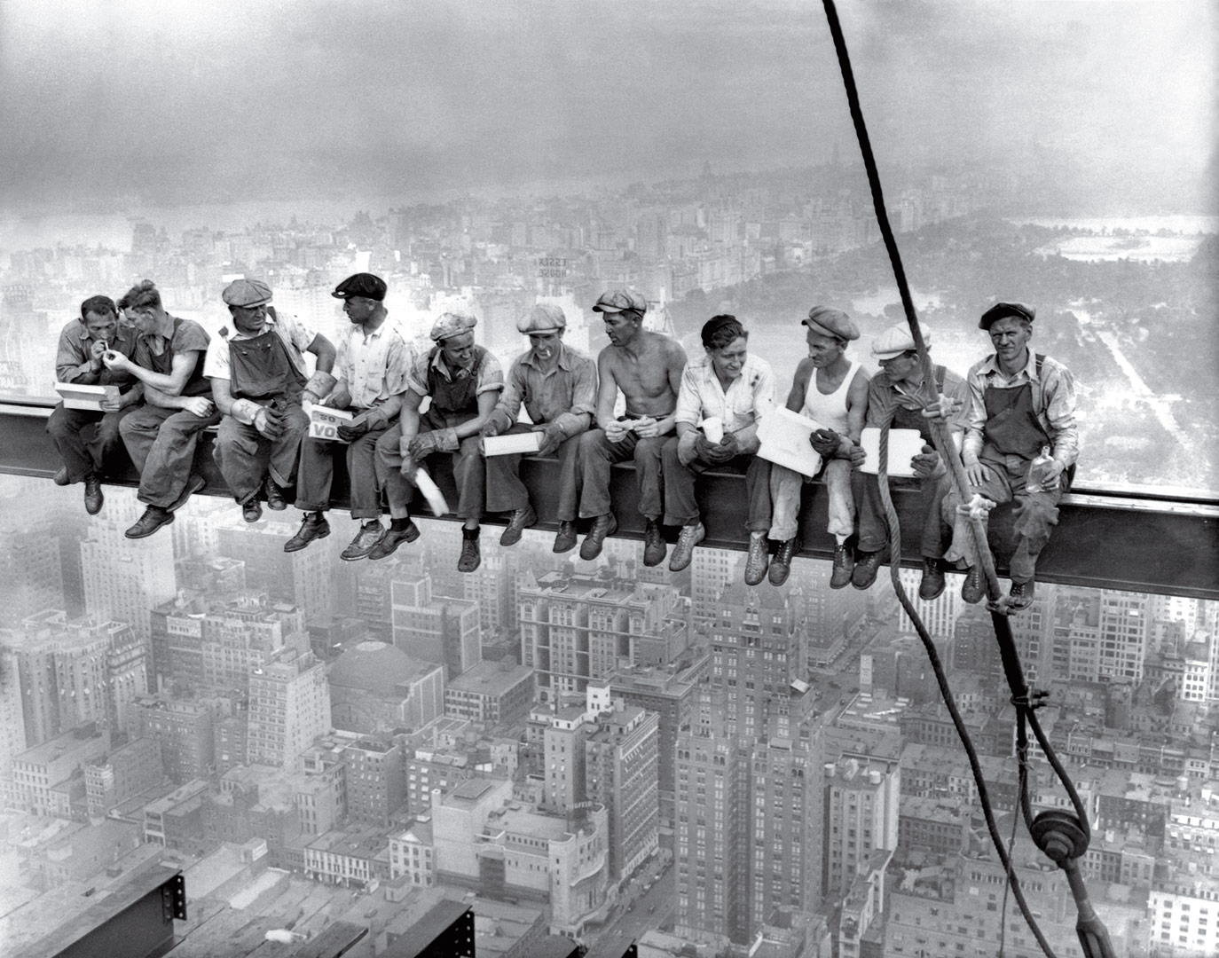 Image result for lunch atop a skyscraper picture