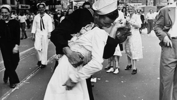 Image result for times square marine kiss